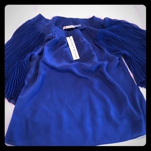 Alice and Olivia Elina off the shoulder blouse